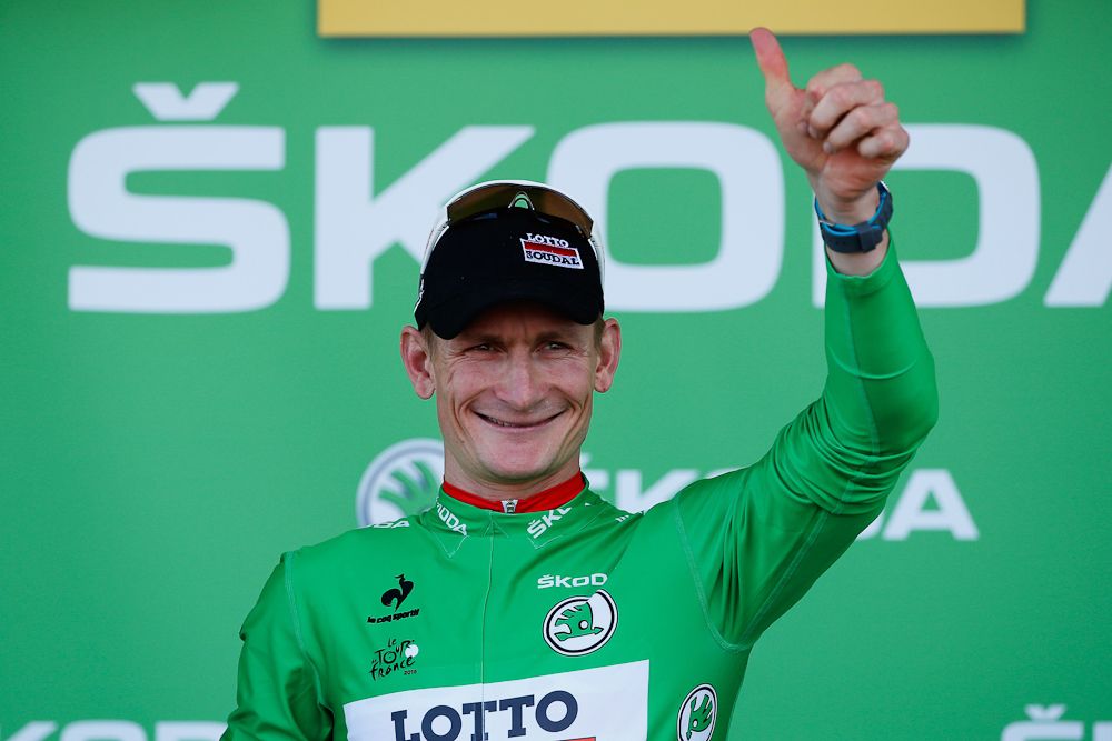 Greipel earned the green jersey with his stage 2 win.