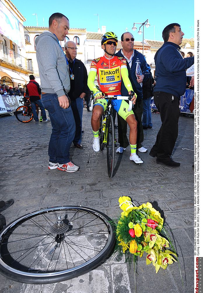 Vuelta a Andalucia race leader Alberto Contador (Tinkoff-Saxo)
