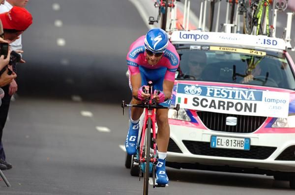 Michele Scarponi (Lampre-ISD) would finish well down the standings in the prologue.