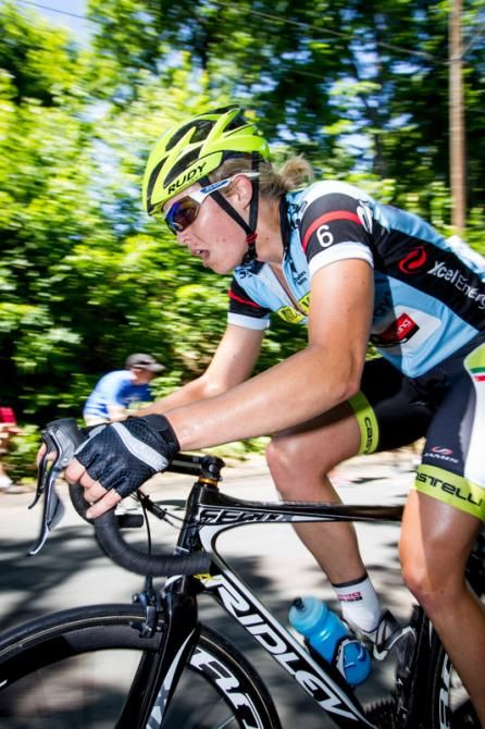 Kimberley Wells (Colavita) was able to hold onto the sprint jersey after today's hard stage.
