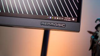 Redmagic logo on the Redmagic 4K Gaming Monitor