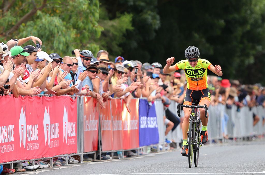 Janneke Ensing (Al&eacute; Cipollini) celebrated second place