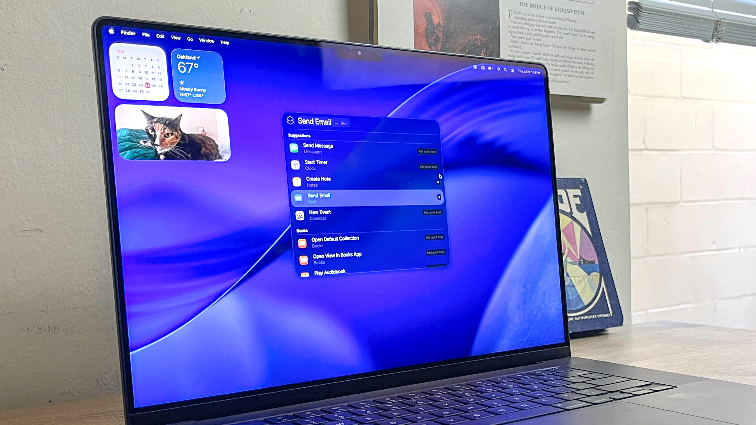 macOS Tahoe running on a MacBook Pro