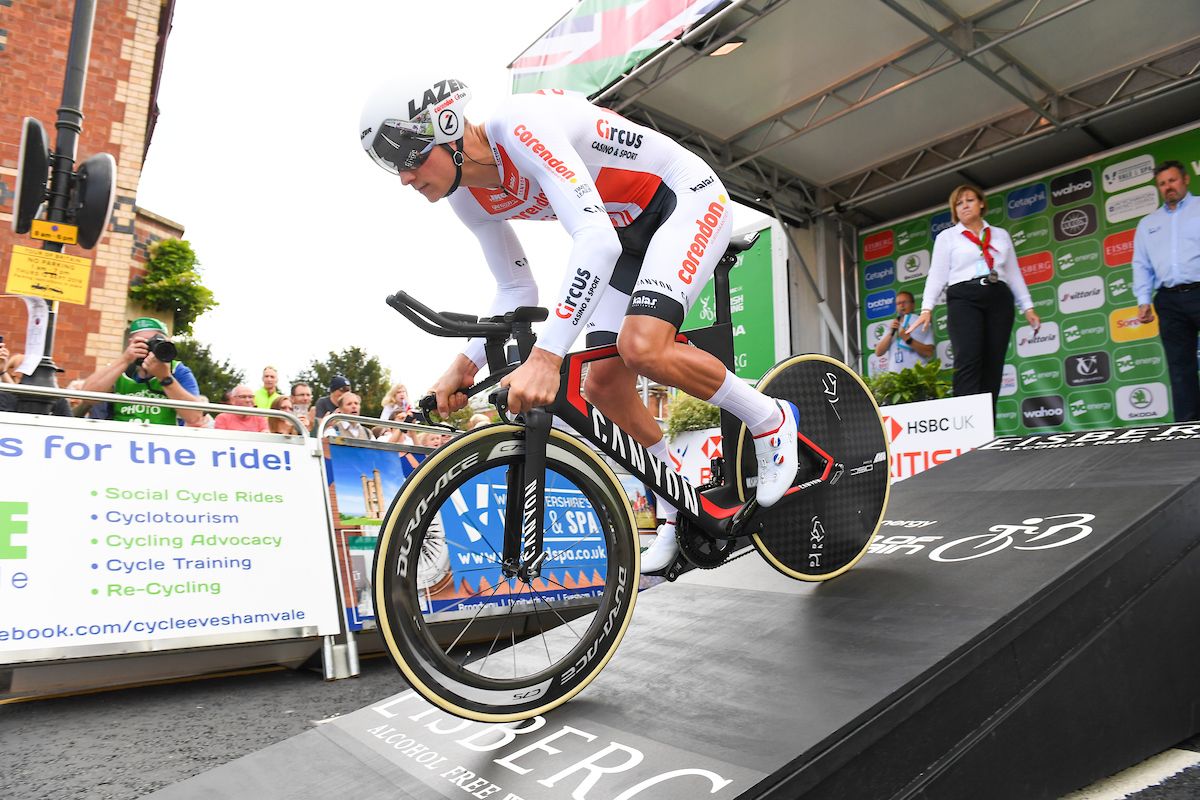 Tour of Britain stage 6 time trial in Pershore