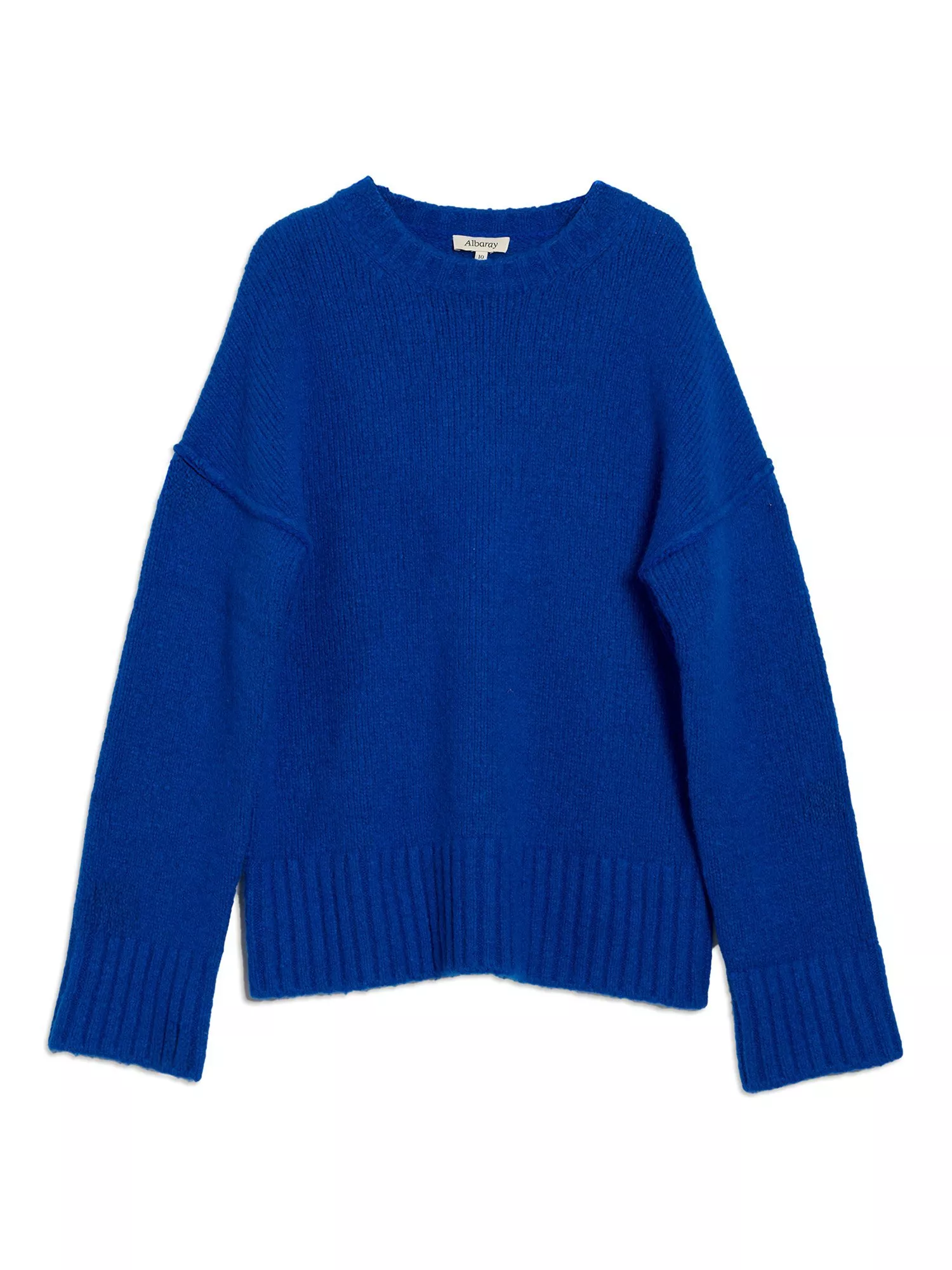 Albaray Cosy Wool Blend Crew Neck Ribbed Jumper