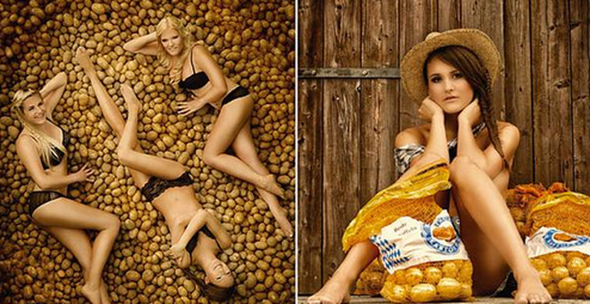 German potato growers release sexy pin-up calendar