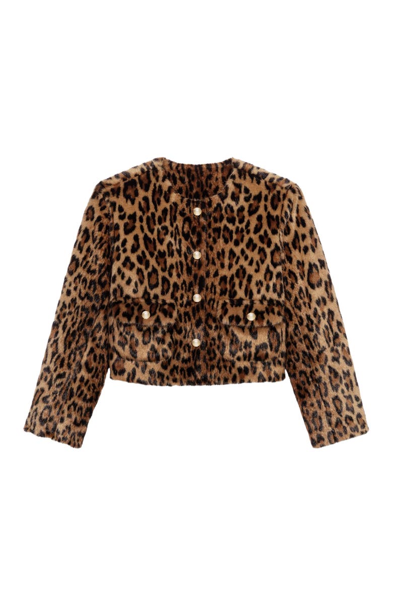 Leopard Faux Fur Jacket