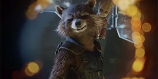 Guardians of the Galaxy Vol 2 Rocket and Groot blew a hole through someone