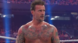 CM Punk during the 2024 Royal Rumble