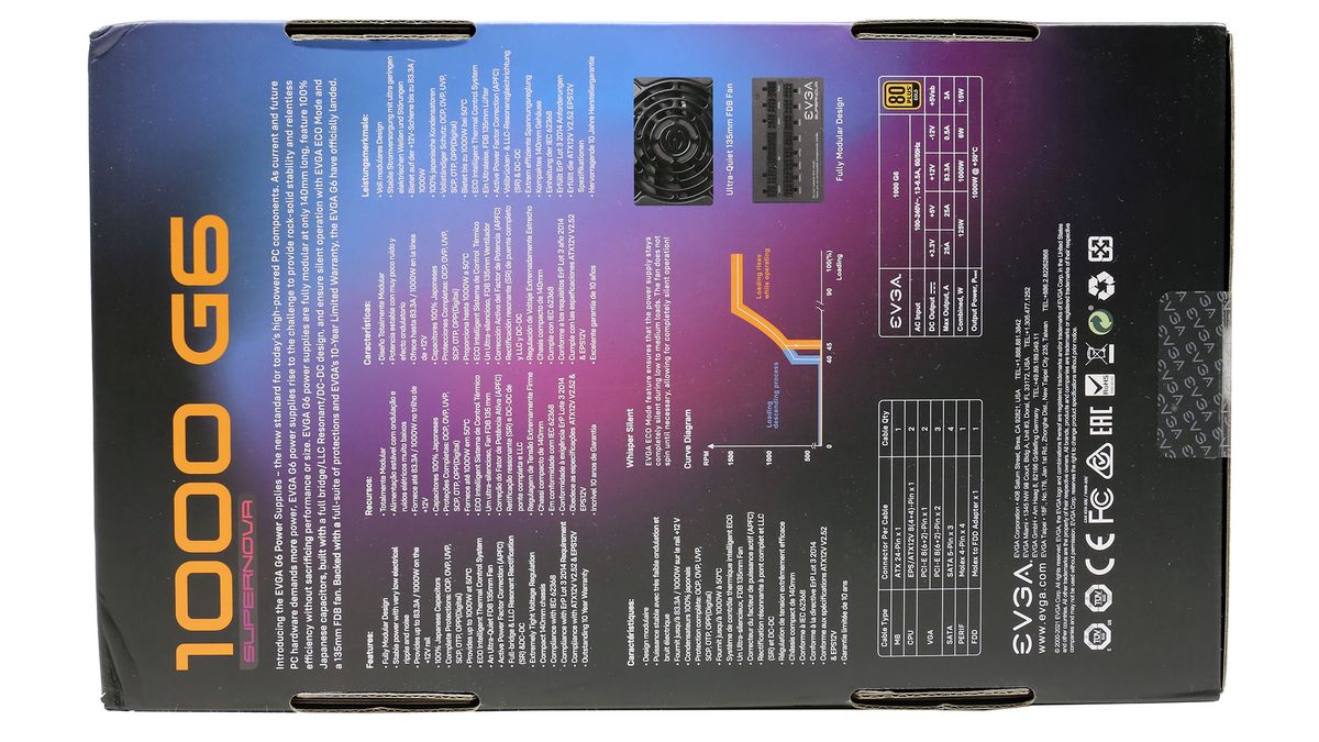 EVGA 1000 G6