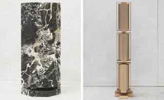 ’Colonne Antica’ and ’Luminaire Totem’, both from the Modernist Collection, 2015, by Joseph Dirand.