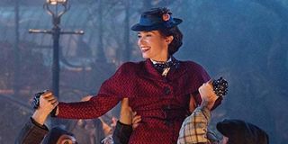 Emily Blunt as Mary Poppins in Trip a Little Light Fantastic musical number in 2018 sequel