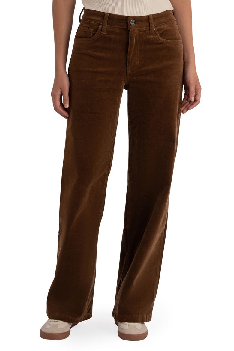 Jean High Rise Wide Leg Corduroy Pants