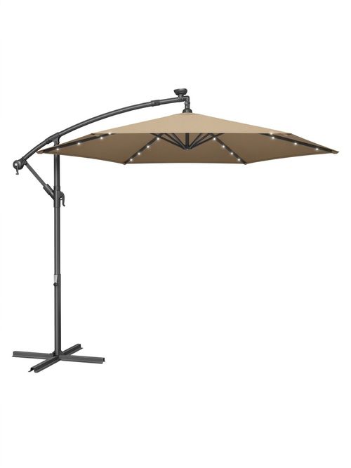 Cantilever 3m Garden Parasol With Base