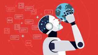 AI robot generating AI content and draining earth: the impact of AI on water consumption and environment