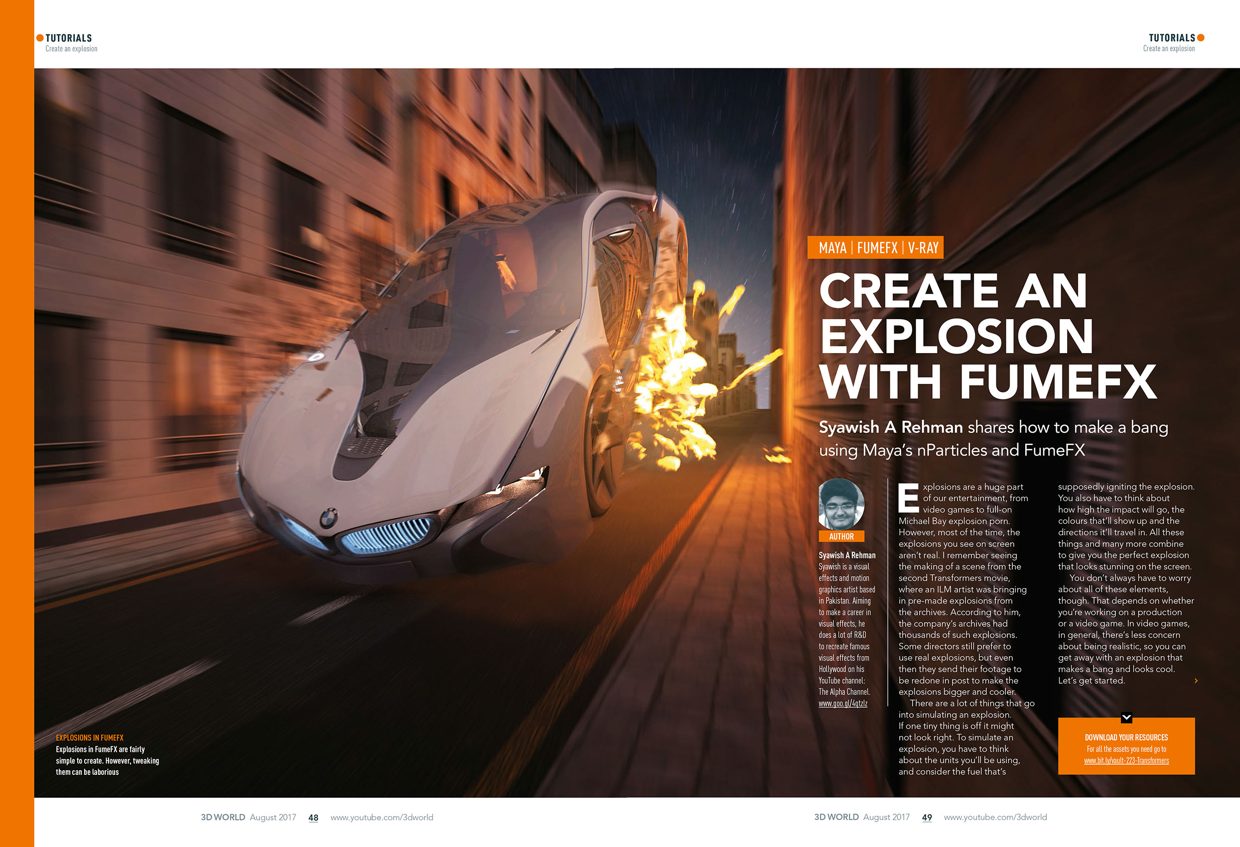 Learn how to create sparks and smoke