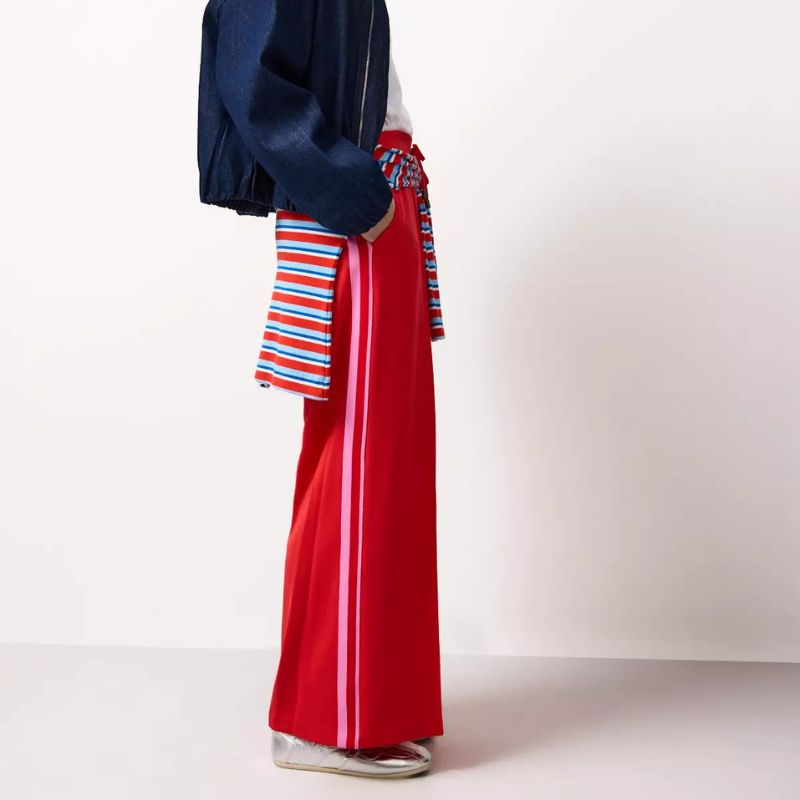 TU Clothing, Red Ponte Side Stripe Co-ord Joggers