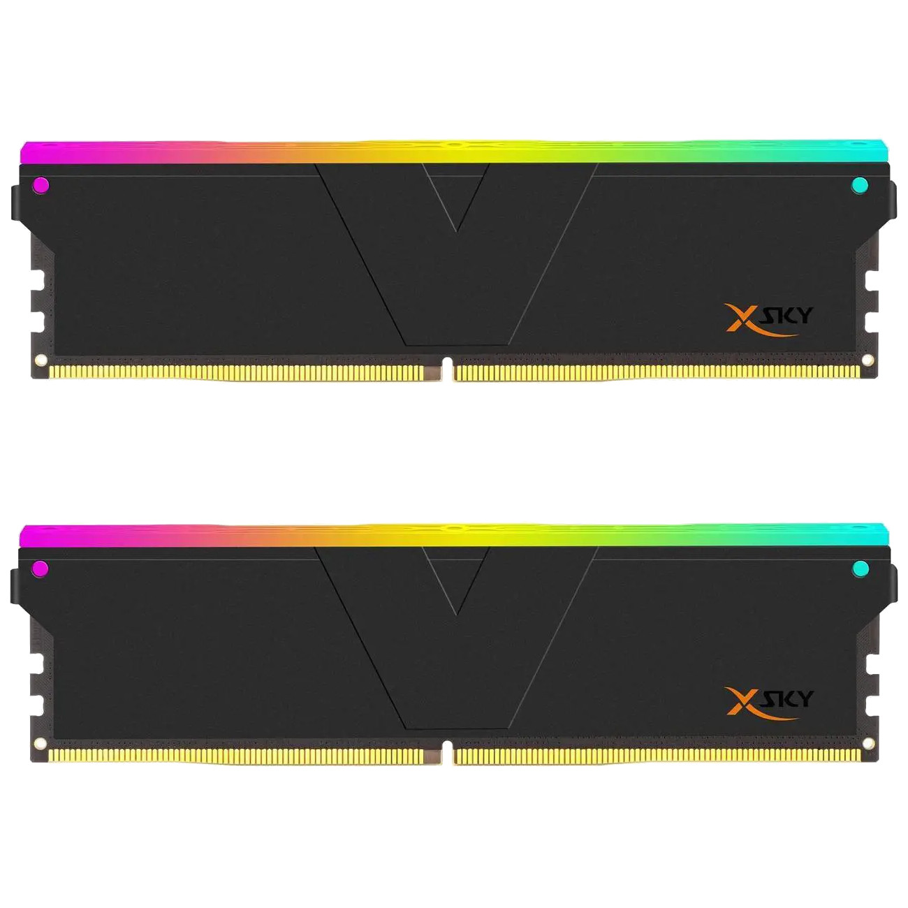 V-COLOR Manta XSky DDR5 32GB (2x16GB) 6000MHz CL30 1.25V SK Hynix IC RGB Gaming Desktop Upgrade Memory Module Black, for AMD EXPO TMXSAL1660830KWK