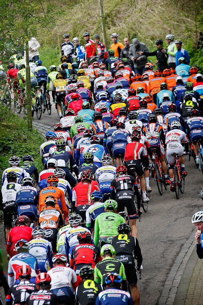 The peloton in action during Amstel Gold Race