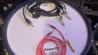 Selection of cables on an e-kit snare pad