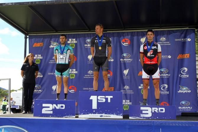 Elite men's podium: Sid Taberlay, Dan McConnell, Luke Fetch (all Australia)