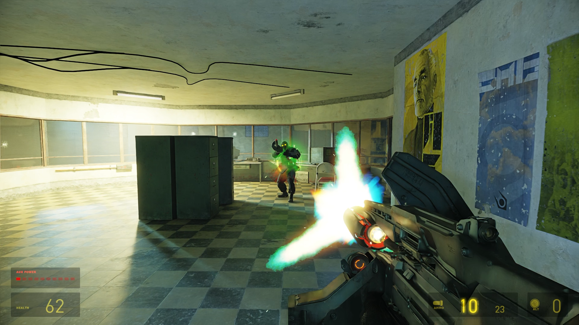 Screenshots from Half-Life 2 RTX, showing the various new effects delivered by full ray tracing and enhanced assets.