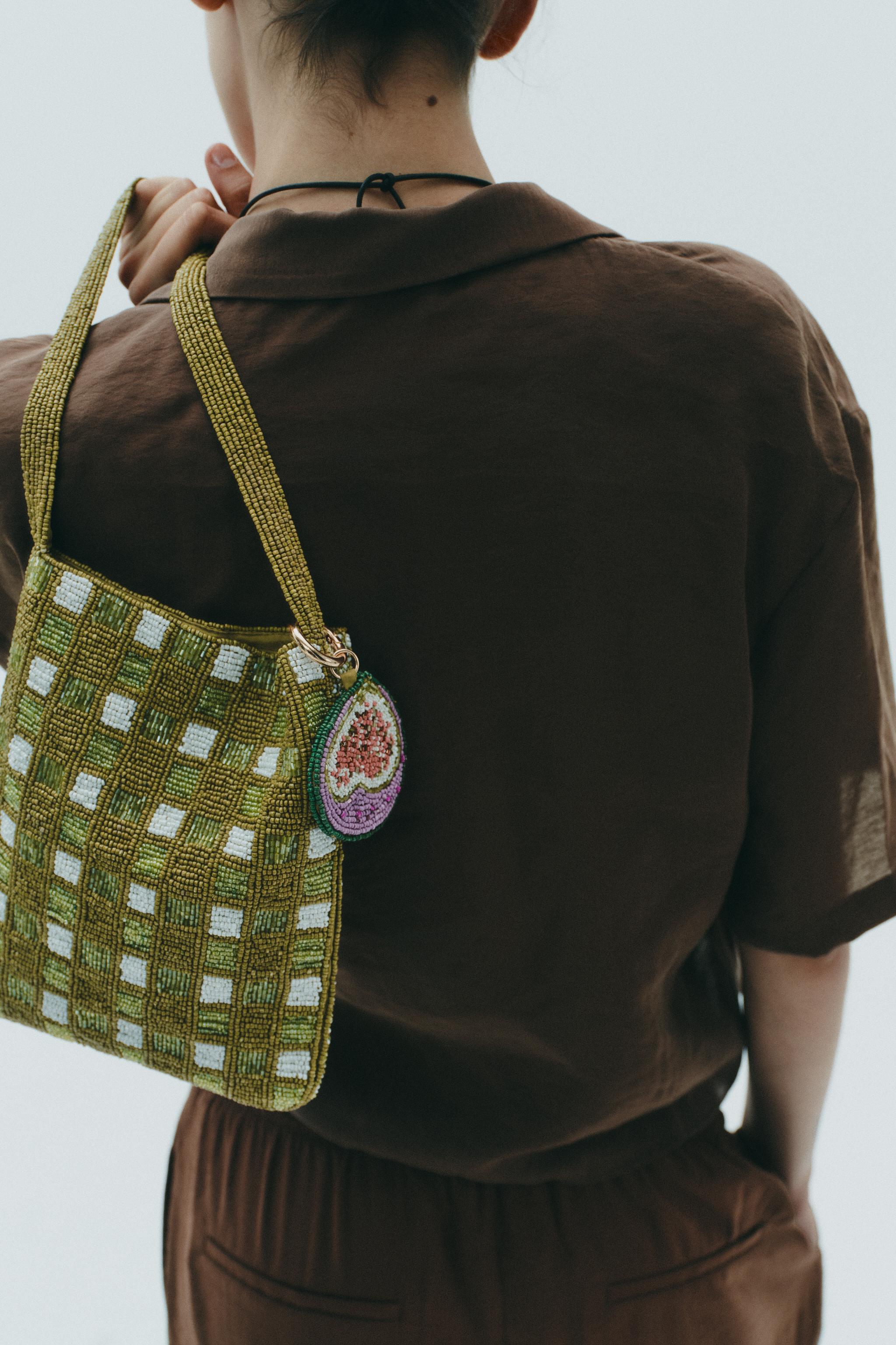 Fantasy Beaded Mini Bucket Bag