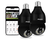 Energizer 2K Pan & Tilt Light Socket Smart Camera 2-Pack