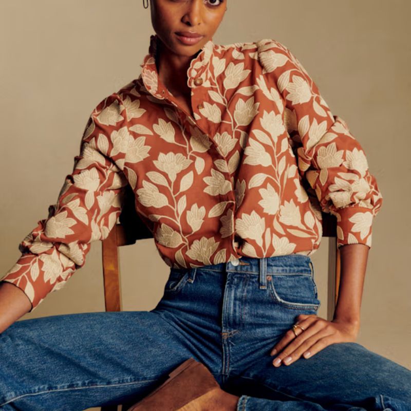 Cat Deeley&#039;s floral blouse from S&amp;eacute;zane 