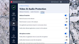 Bitdefender Internet Security video/audio hijacking
