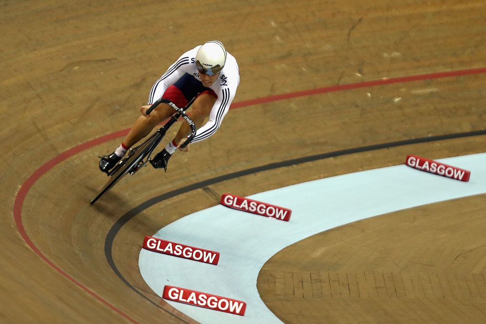 Joe Truman of Great Britain in action during qualifying for the Men's Sprint