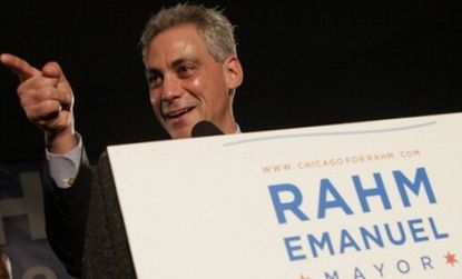 Rahm Emanuel walked away with 55 percent of the vote Tuesday night, making him Chicago's new, if slightly abrasive, mayor.