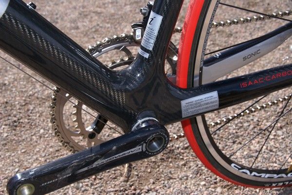 We're accustomed to seeing bulbous bottom bracket shells but this one is simply huge.