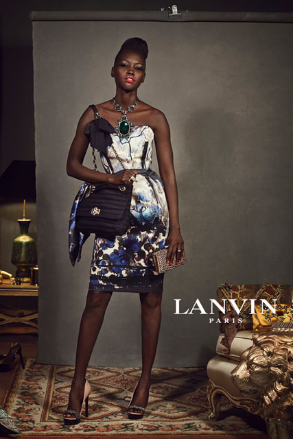 2   pages PUBLICITE ADVERTISING  2012  LANVIN   haute couture 