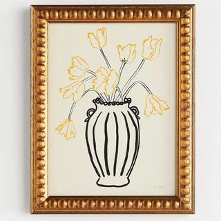 Artfully Walls Parrot Tulips in a Vase Wall Art