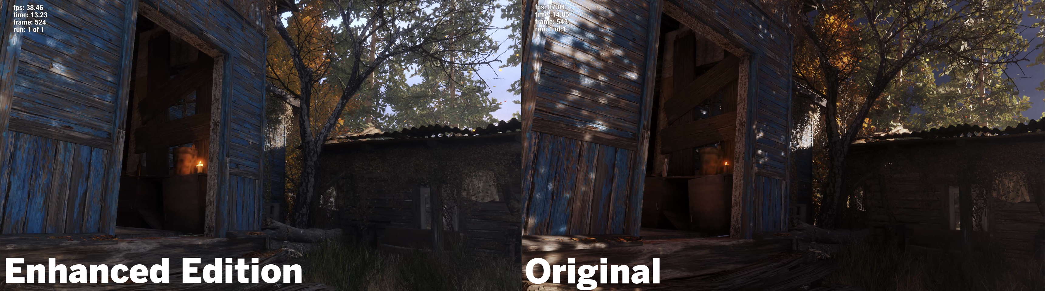 Metro Exodus Enhanced Edition compared against the Original Edition