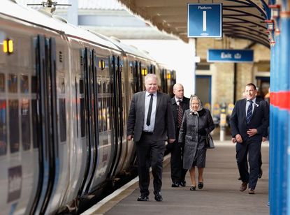 The Queen hires out an entire train carriage to get there.