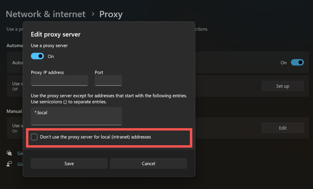 How to set up a proxy server