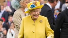 Queen Elizabeth II during the garden party at Buckingham Palace on May 23, 2017 