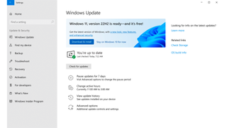 Mise à jour Windows 11 2022