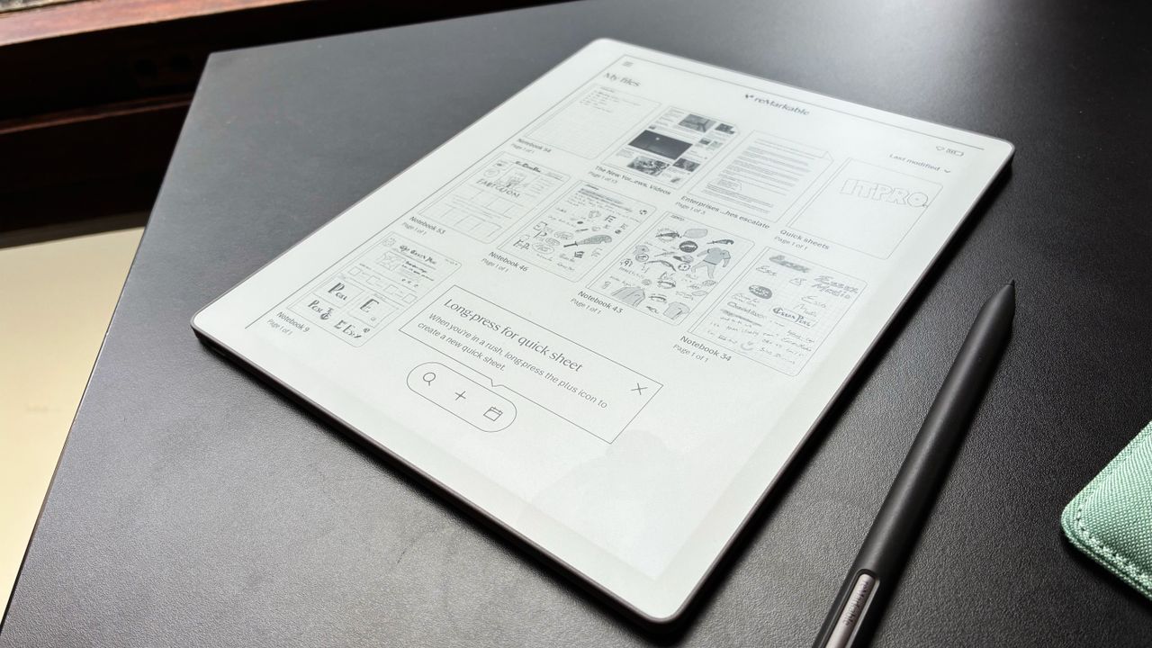 The ReMarkable Paper Pure on a desk
