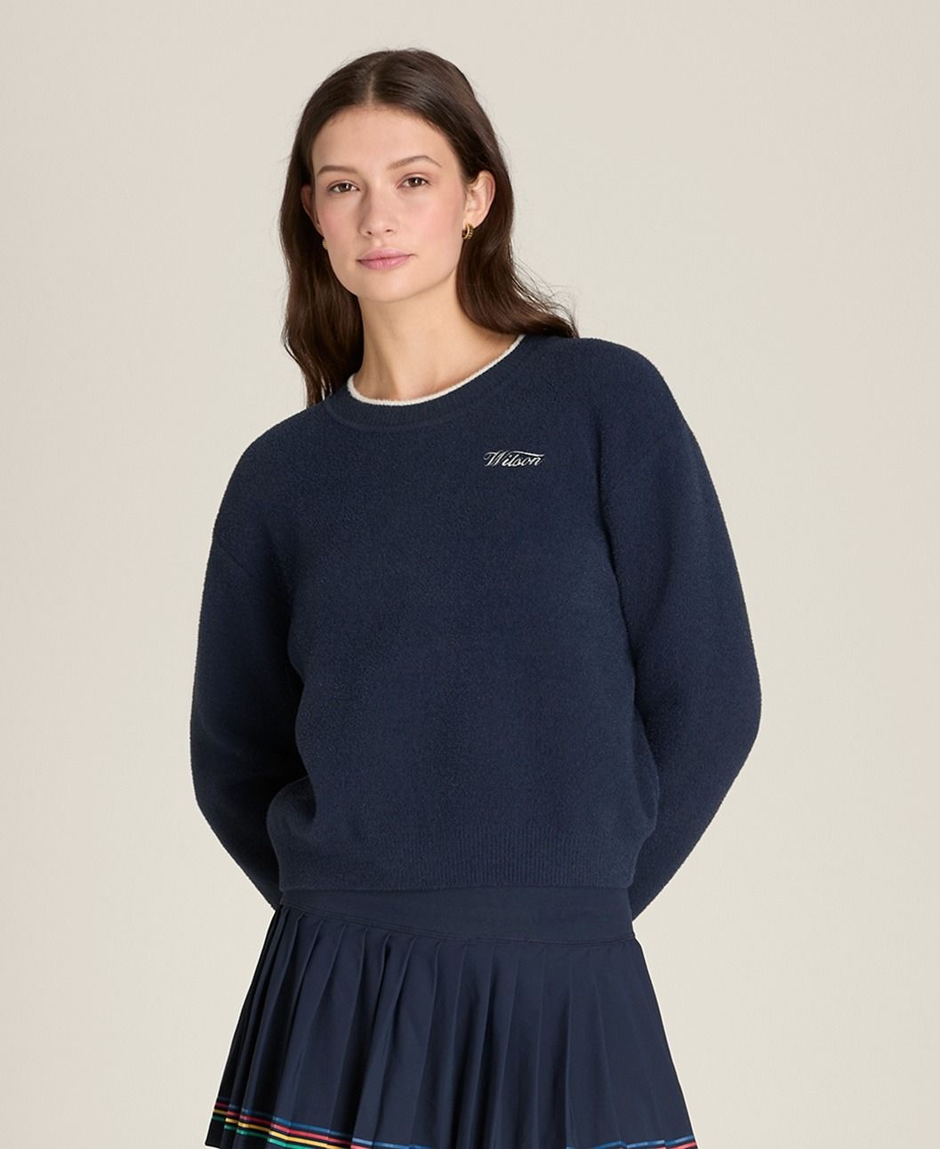 wilson, Knit Plush Crewneck