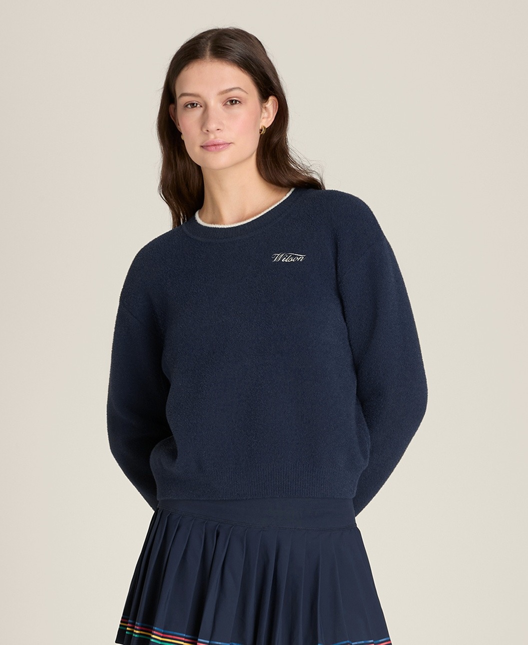 wilson, Knit Plush Crewneck