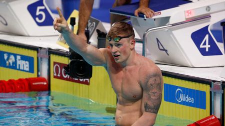 Adam Peaty wins 50m breastroke final