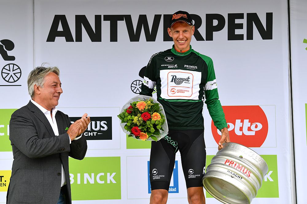 Taco van der Hoorn (Roompot-Nederlandse Loterij) won stage 3 and also leads the combativity award at the BinckBank Tour