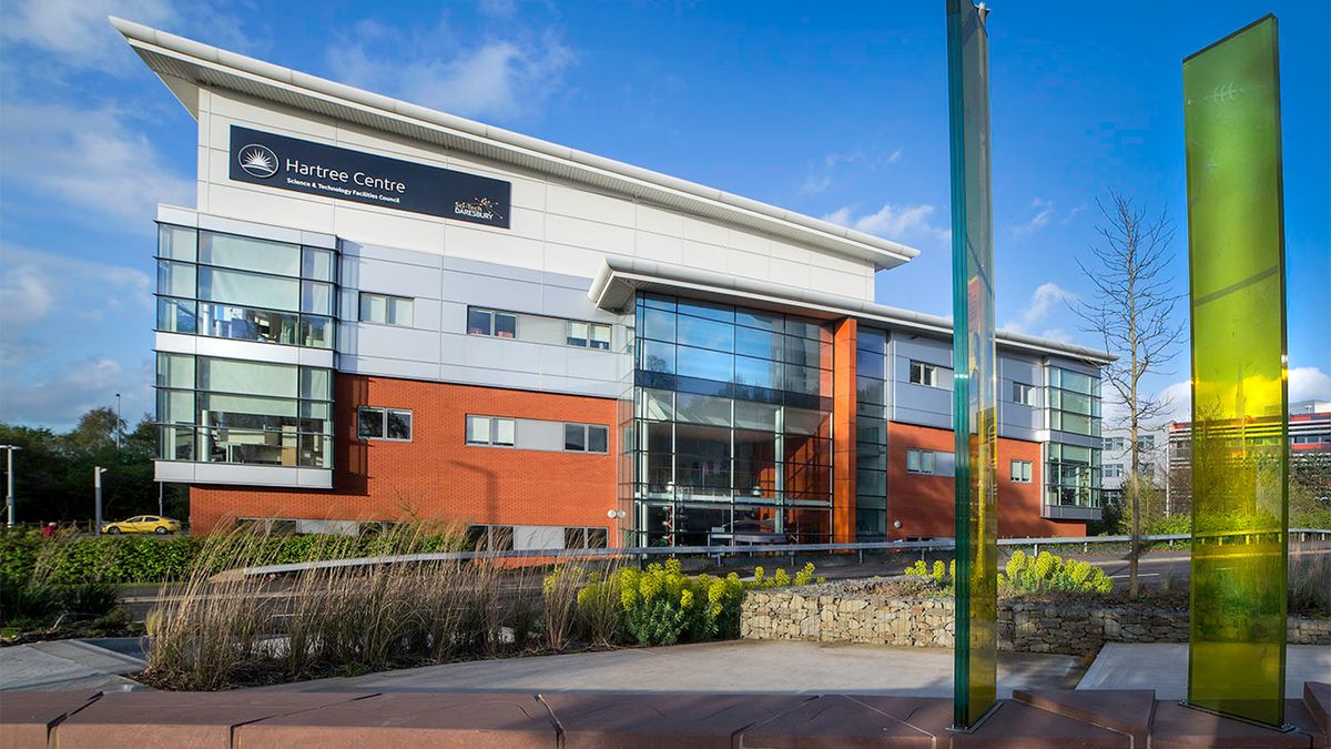 Hartree Centre, home of the new Lenovo supercomputer, pictured during daytime with clear skies above.