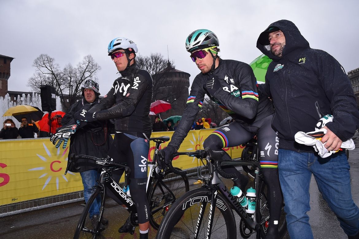 Peter Sagan (Bora-Hansgrohe) at the start of Milan-San Remo