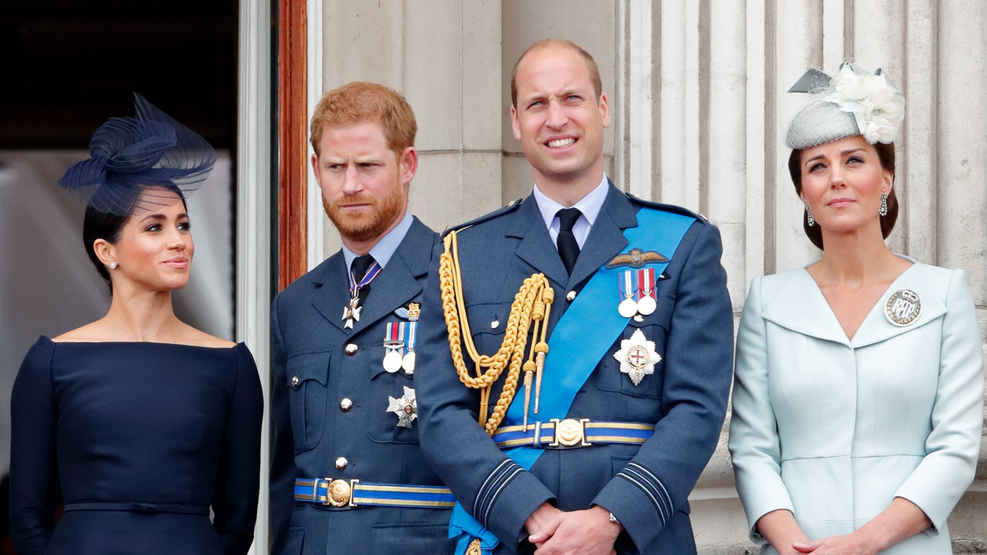 The Duke and Duchess of Sussex and the Prince and Princess of Wales mark the centenary of the RAF