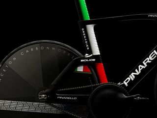 The new Pinarello Bolide F HR 3D for Filippo Ganna's Hour Record attempt