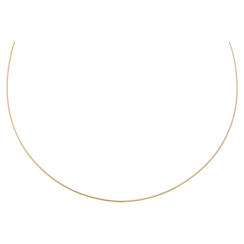 Round Omega Chain Necklace 14k